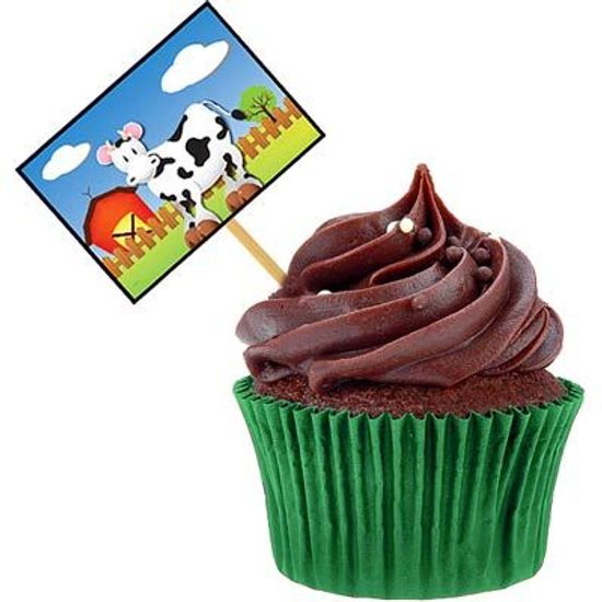 Lolipop para Cupcake Especial Fazendinha - 10 Un - Festas da 25