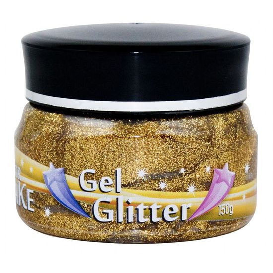 Gel para Cabelo com Glitter 150grs Dourado