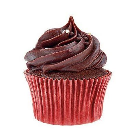 Forminha Impermeável para MINI Cupcake Vermelho - 50 Un