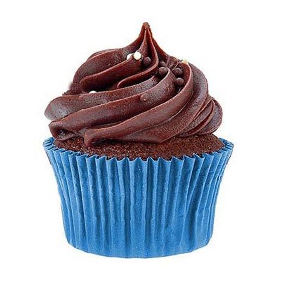 Forminha Impermeável para MINI Cupcake Azul - 50 Un