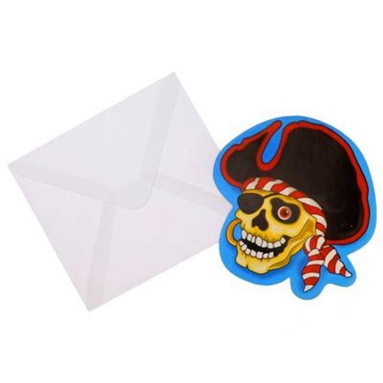 Convite com Envelope Cimtoys Piratas 08 Un