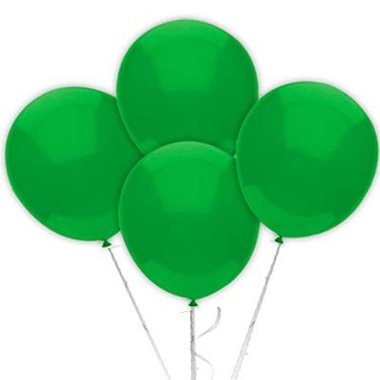 Balão TRADICIONAL nº 7 Liso Verde Escuro - 50 Un