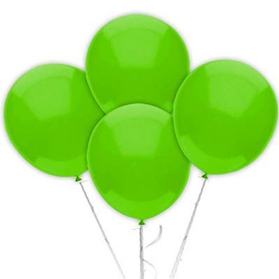 Balão TRADICIONAL nº 9 Liso Verde Claro - 50 Un
