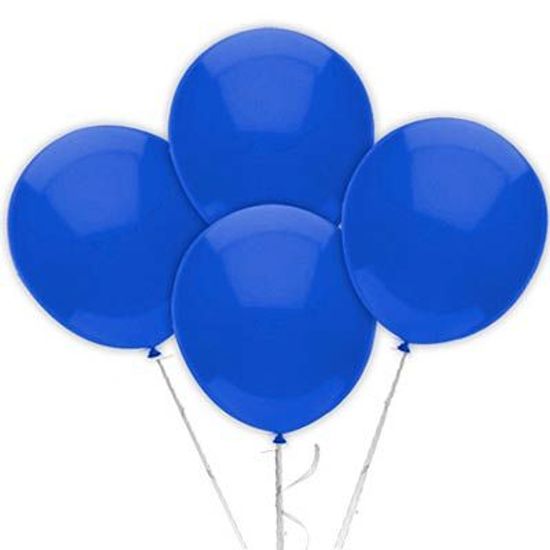 Balão TRADICIONAL nº 7 Liso Azul Escuro - 50 Un