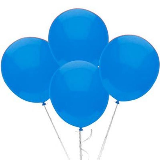 Balão TRADICIONAL nº 7 Liso Azul Claro - 50 Un