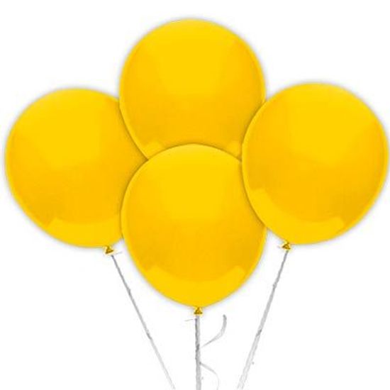 Balão TRADICIONAL nº 9 Liso Amarelo - 50 Un