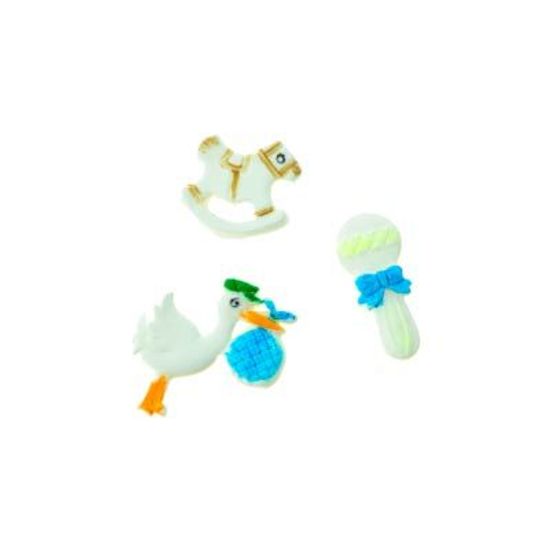 Aplique Em Biscuit Cha Bebe Azul 06 Un No Magazine 25