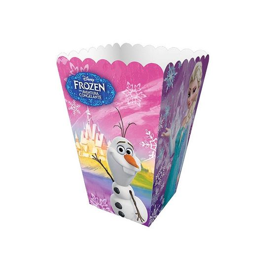 Mini Caixa para Pipoca Frozen Disney - 12 Un