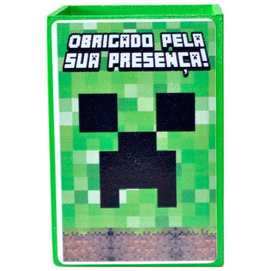 Kit Topo de Bolo Minecraft - Natal da 25