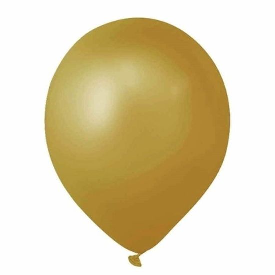 Balão Cintilante nº 9 (23cm) Ouro - 25 Un