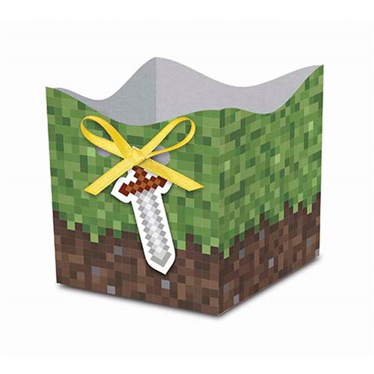 Kit Topo de Bolo Minecraft - Natal da 25