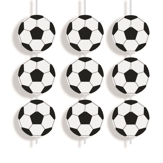 Futebol - Cortina Decorativa Bolas de Futebol - 6 Un