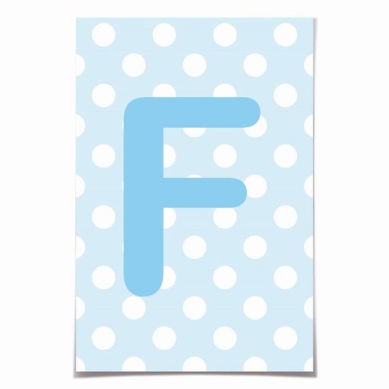 Letra para Personalizar Faixa - Azul F