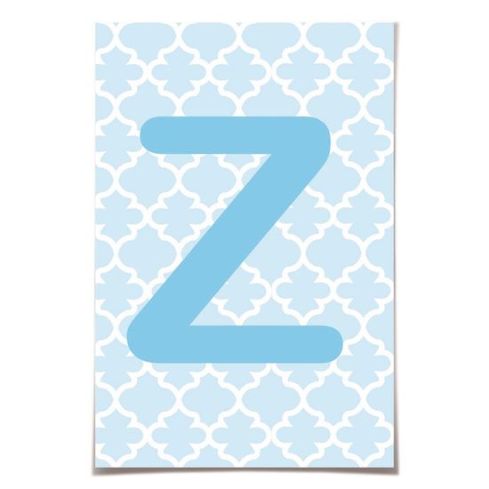Letra para Personalizar Faixa - Azul Z
