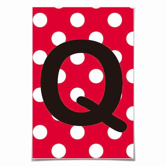 Letra para Personalizar Faixa - Vermelho Q