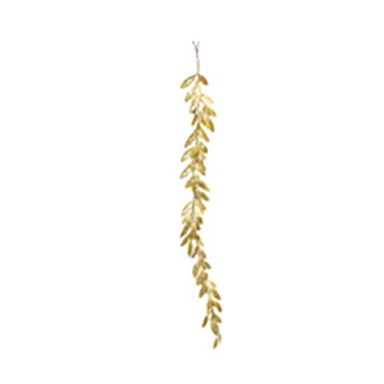 Galhos Longos - Folhas com Glitter (150cm) Ouro