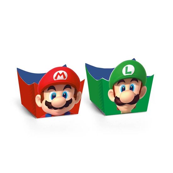 Super Mario Bros - Forminha para Doce Cachepô 24 Un
