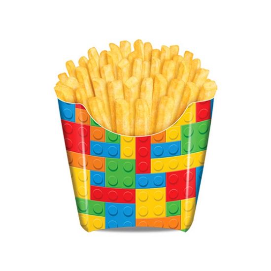 Festa Lego - Caixa para Fritas Bloquinhos - 08 Un