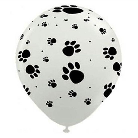 Balão Patinhas de Cachorro nº 11 (28cm) Branco - 25 Un