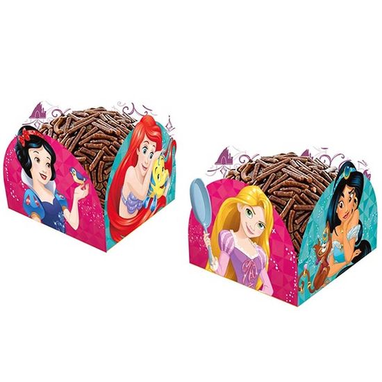 Festa Princesas Disney - Porta-forminha Princesas Amigas - 50 Un