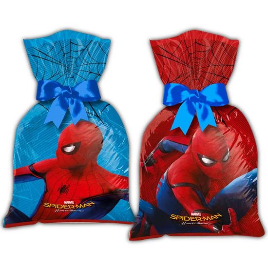 Festa Homem Aranha - Sacola Plástica Spider-Man Home - 08 Un
