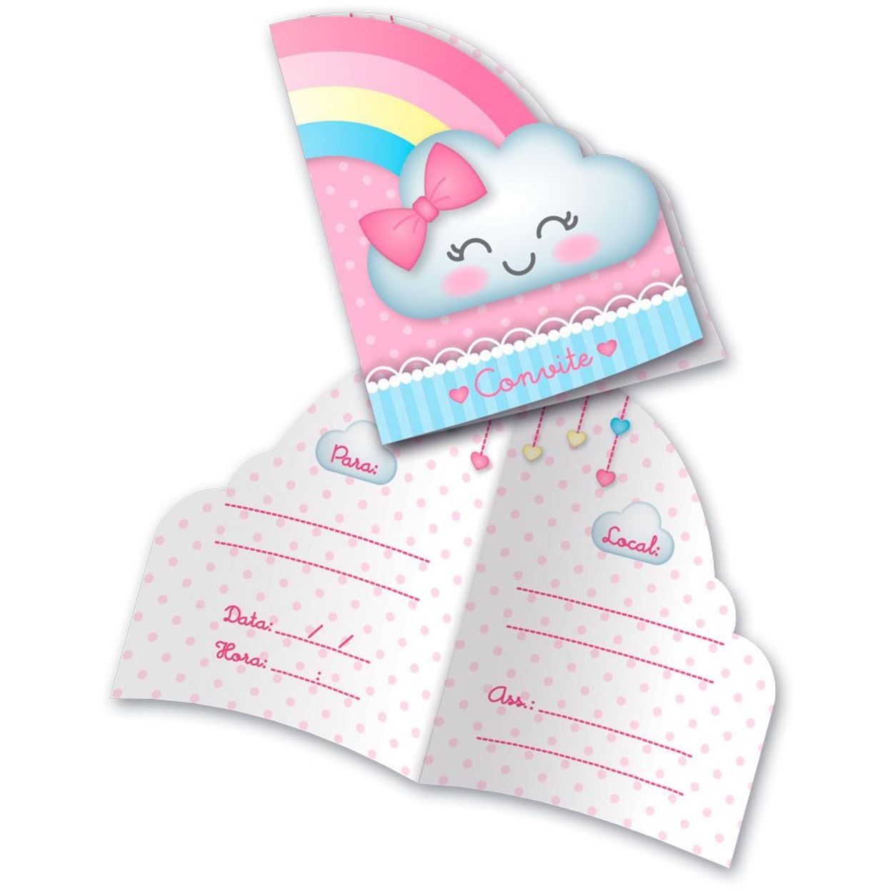 Exemplo De Convite De Aniversarios Chuva De Amor Em Word