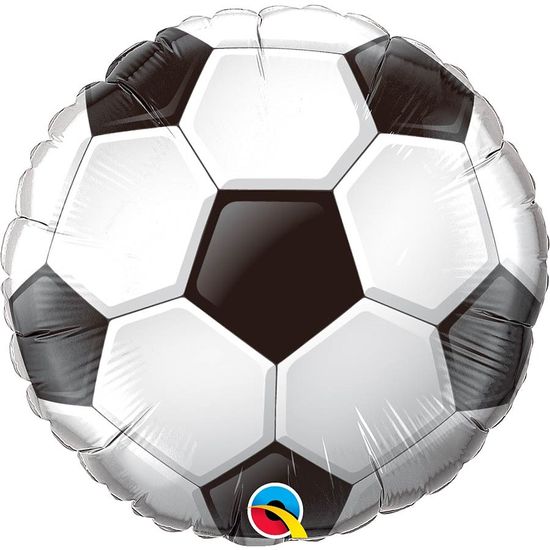 Balão Metalizado Qualatéx 45cm Redondo - Bola de Futebol