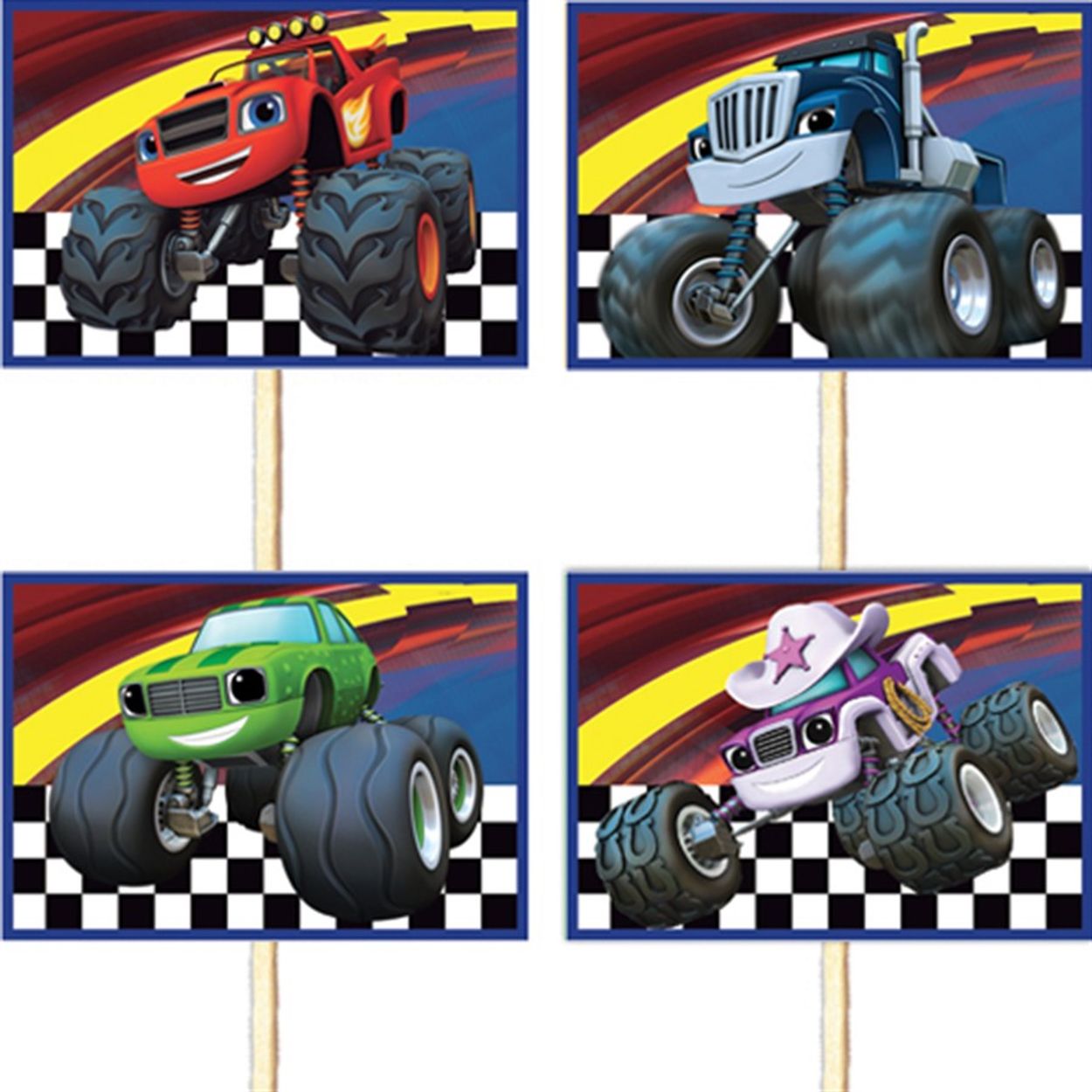 3 Blaze and The Monster Machines - Fazendo a Nossa Festa  Festa temática  de carros, Festa infantil carros, Aniversário monster truck
