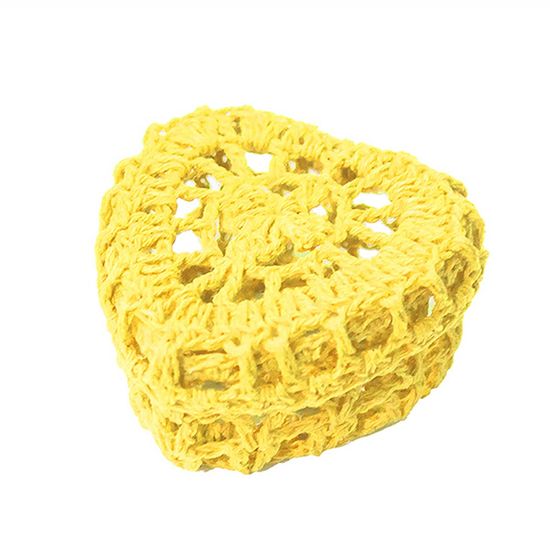 Mini Caixinha Coração de Crochê para Lembrancinha - Amarela