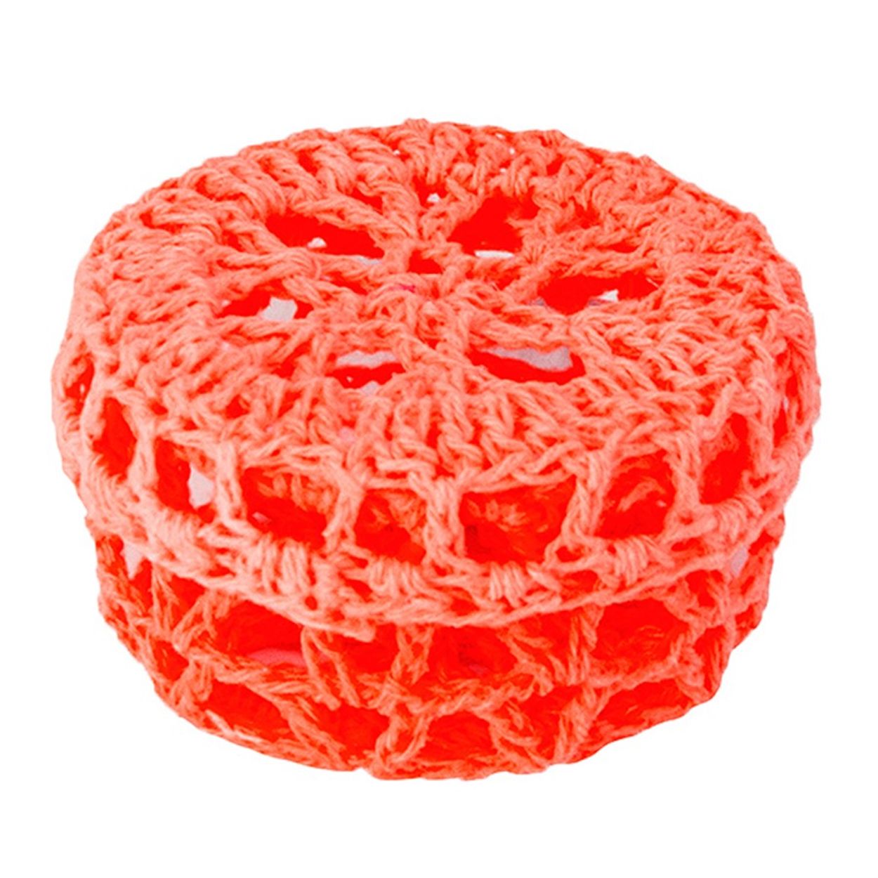 Mini Caixinha Redonda de Crochê para Lembrancinha - Vermelha - Natal da 25