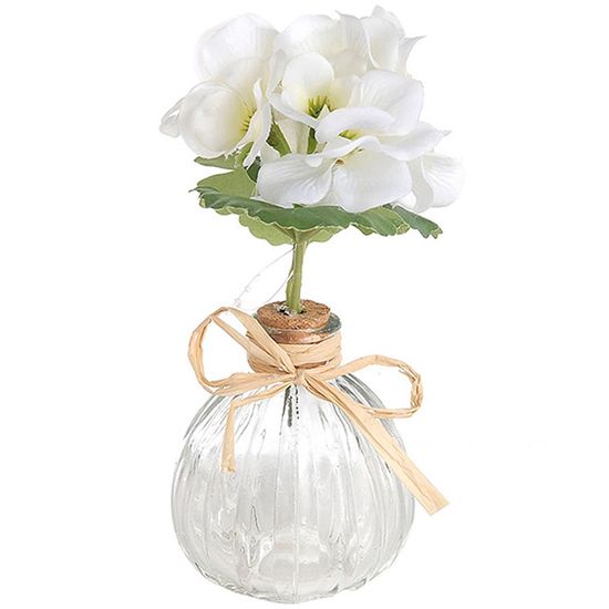 Mini Vaso Decorativo de Flor Artificial - 17 cm