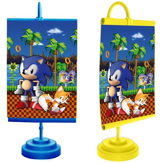 Banner em Lona Infantil Inspirado em Personagem Sonic com Nome