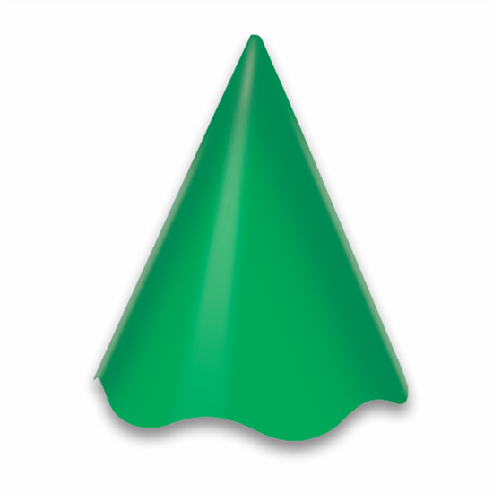 Chapéu de Aniversário Colors Verde Bandeira - 08 Un