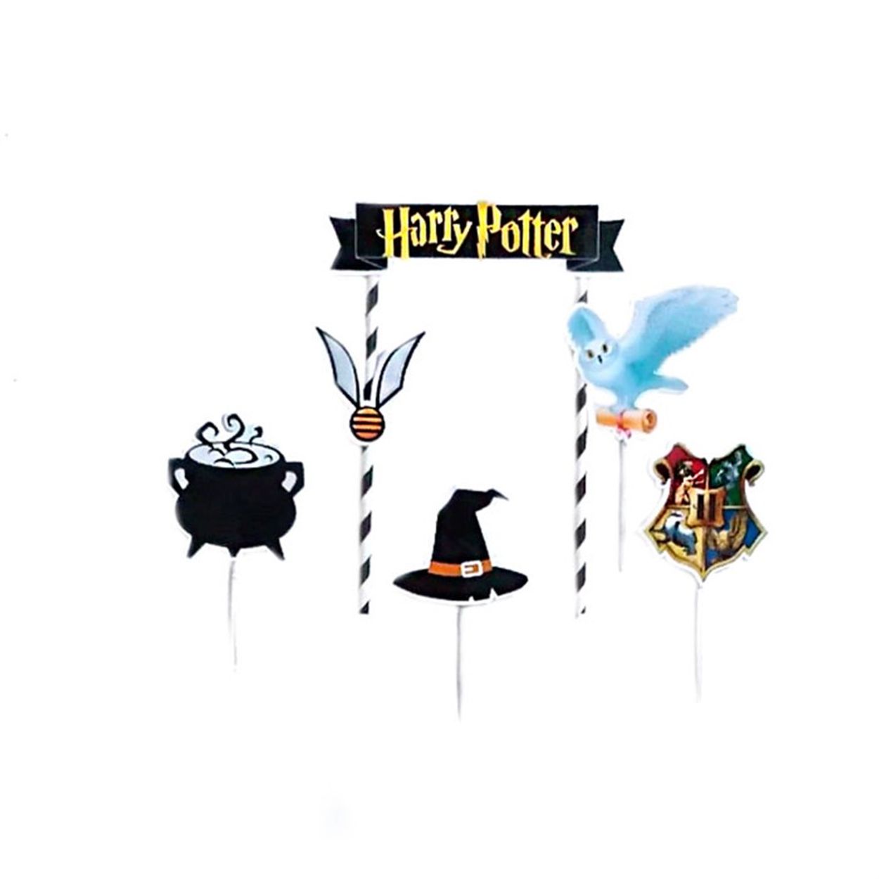 Festa Harry Potter - Enfeite para Topo de Bolo Harry Potter - 03 Un -  Festas da 25