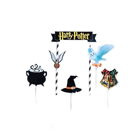 Festa Harry Potter - Enfeite para Topo de Bolo Harry Potter - 03 Un