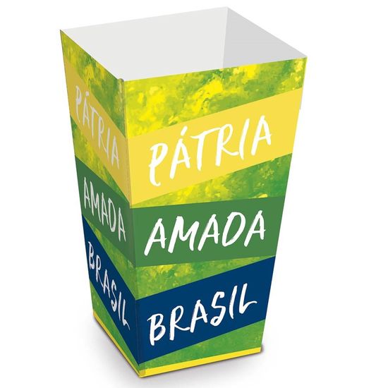 Brasil - Caixa para Pipoca P (6x12,5cm) 10 Un