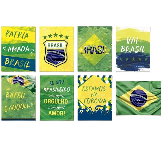 Brasil - Cartaz Decorativo Sortido 08 Un