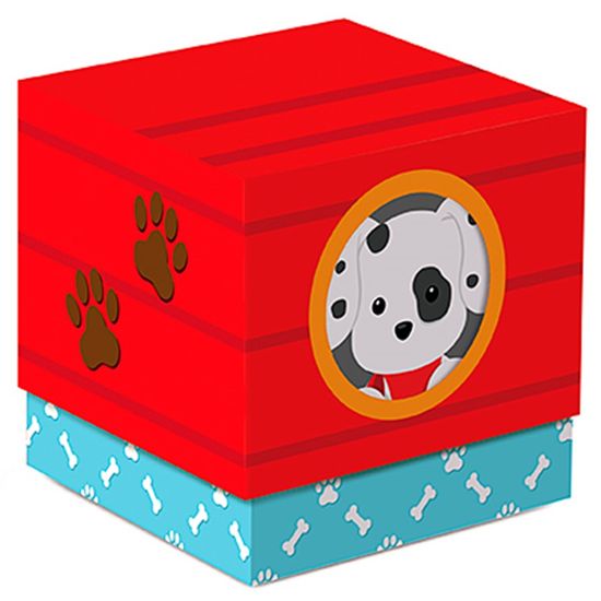 Festa Cachorrinhos - Caixa Cubo 08 Un