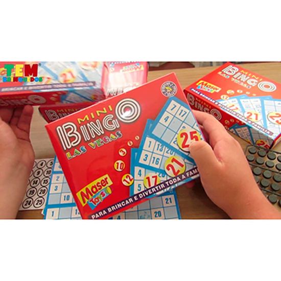 Lembrancinha Infantil - Mini Jogo de Bingo Las Vegas - Festas da 25