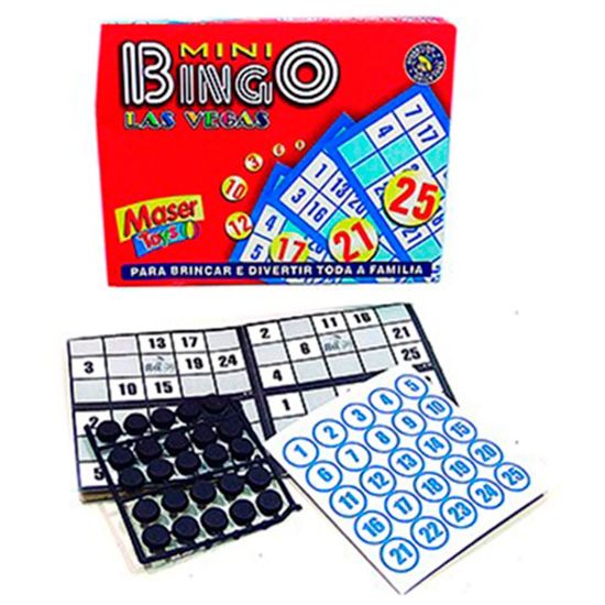 Lembrancinha Infantil - Mini Jogo de Bingo Las Vegas - Festas da 25