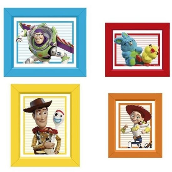Festa Toy Story - Quadrinhos Decorativos Festa Toy Story 4 - 4 Un