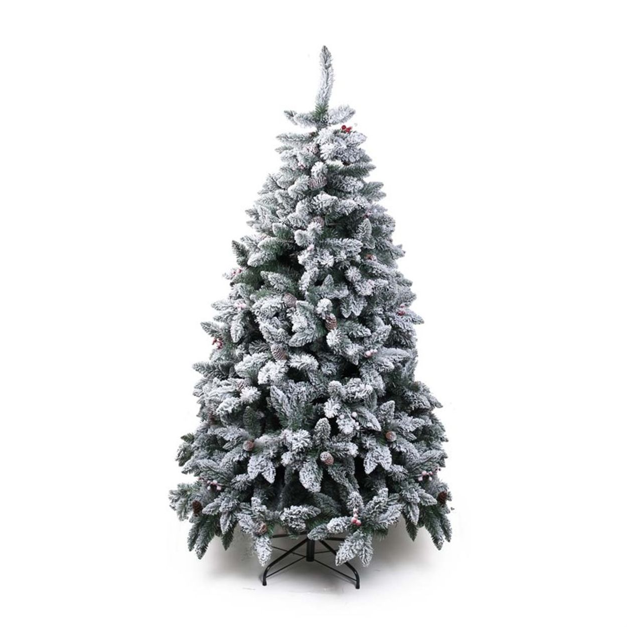 Árvore de Natal Portobelo Verde Base Plástica 1,80m com 645 Hastes - Natal  da 25
