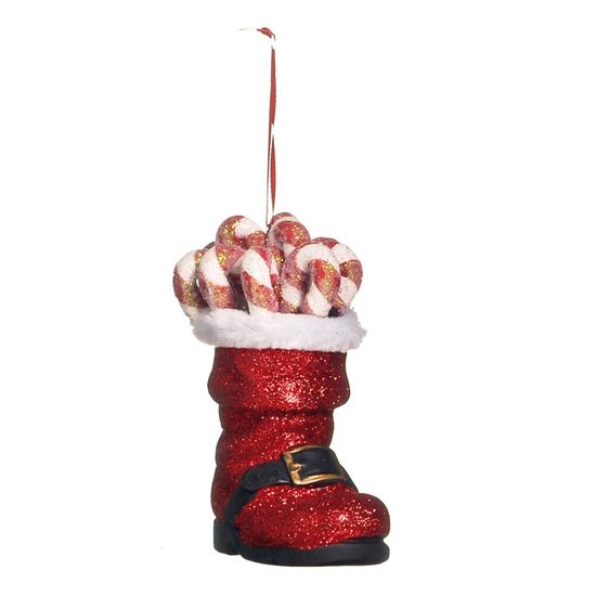 Bota de Noel com Candy Vermelho - 1 Un