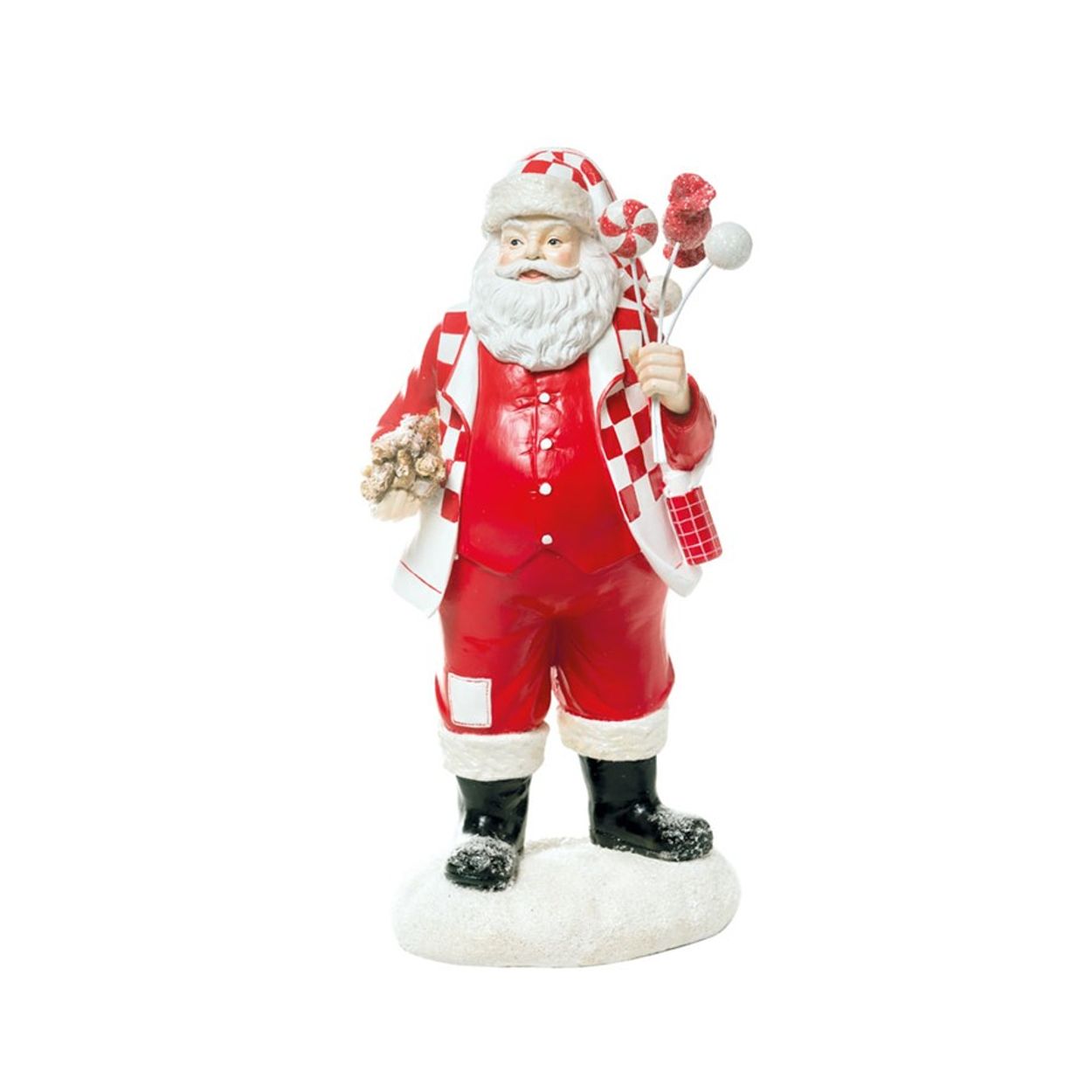 Letreiro HOHOHO Papai Noel Decoração Natal 15 Cm Vermelho