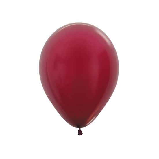 Balão Látex Metal Bordô 12