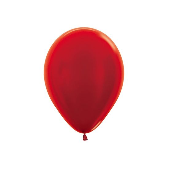 Balão Látex Metal Vermelho 12