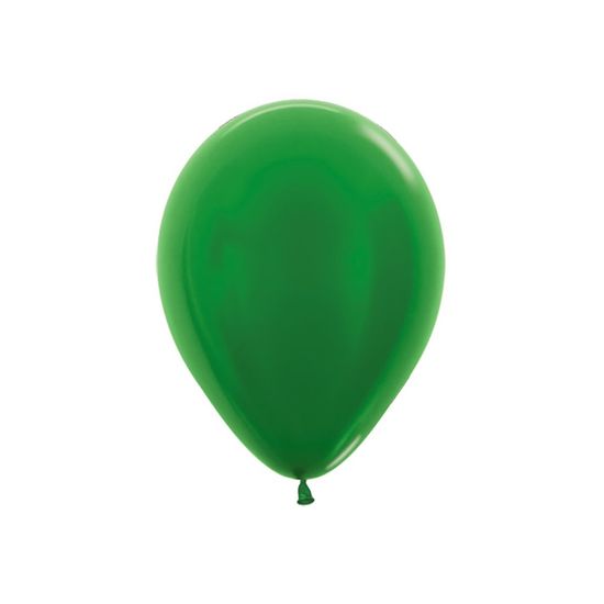 Balão Látex Metal Verde 10