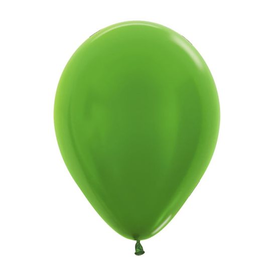 Balão Látex Metal Verde Lima 10