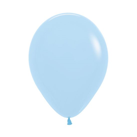 Balão Látex Pastel Mate Azul 12