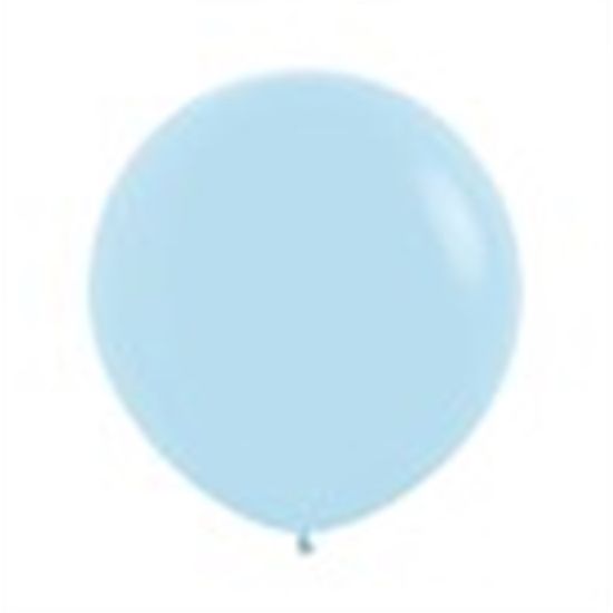 Balão Gigante Látex Pastel Mate Azul 24